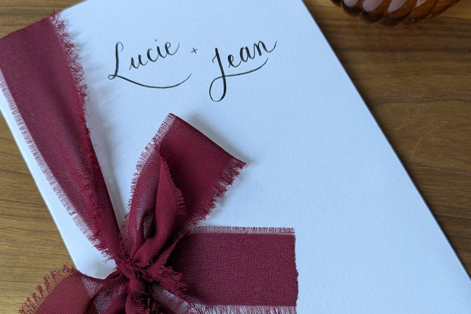 Livrets de voeux personnalisés