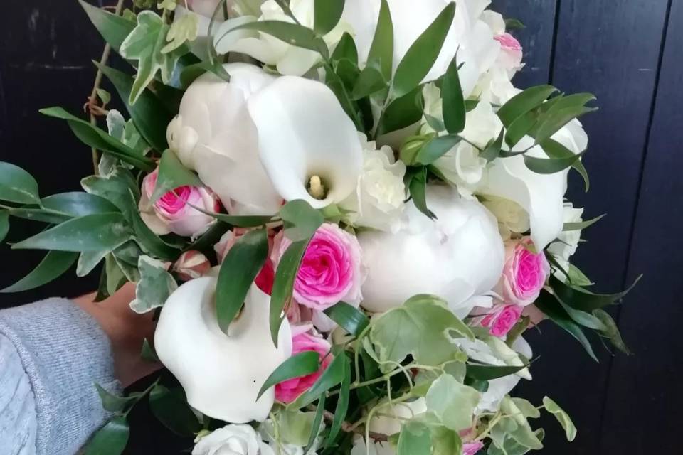 Bouquet de mariée cascade