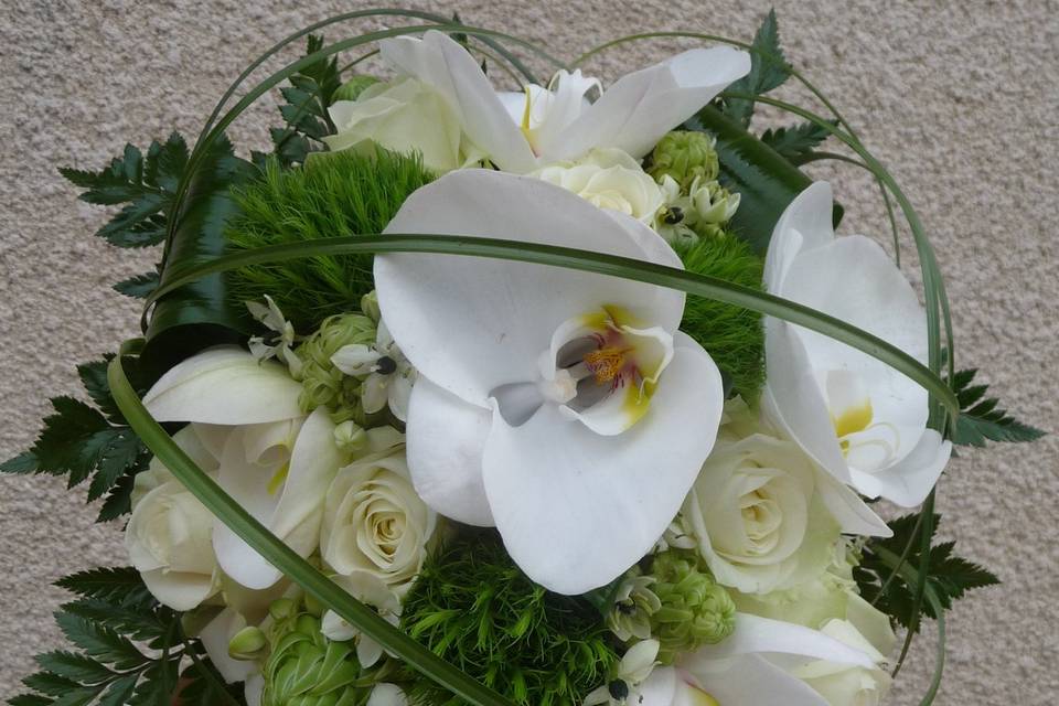 Bouquet de mariée rond