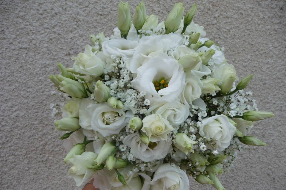 Bouquet de mariée rond