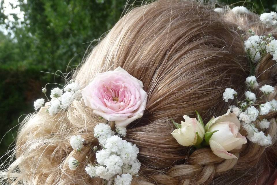 Fleurs coiffure