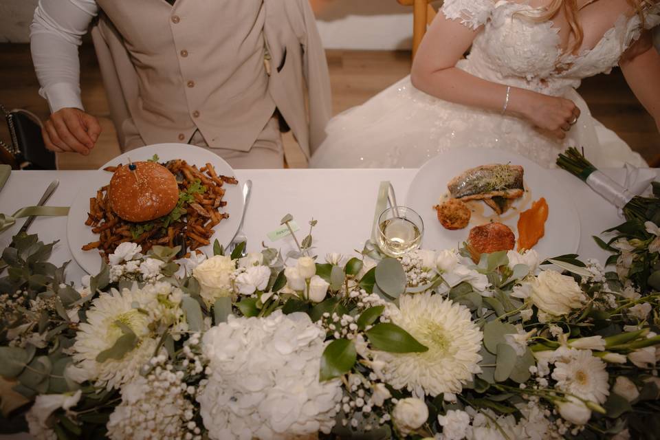 Repas des mariés