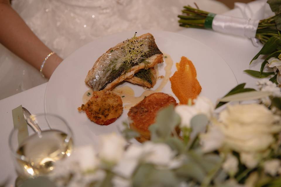 Assiette de la mariée