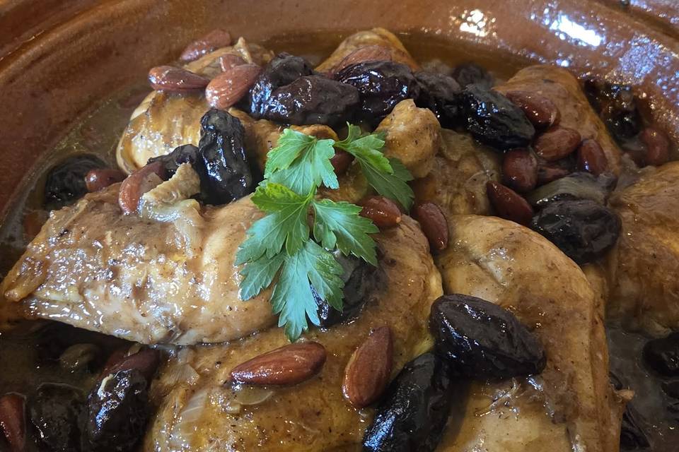 Présentation plat, tajine