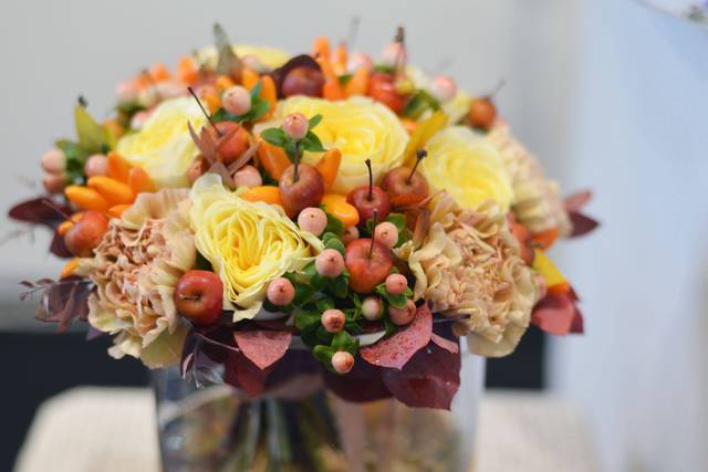 Bouquet de mariée automnal