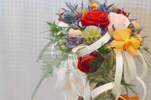 Bouquet de mariée chute