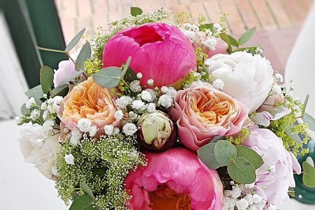 Bouquet de mariée rond