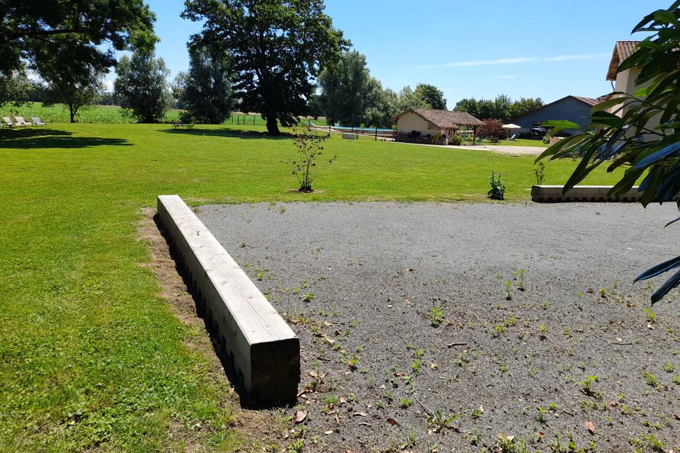 Le jeu de pétanque...