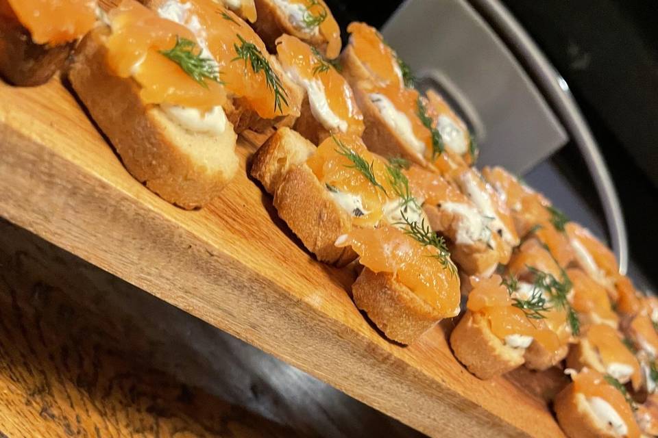 Amuse bouche au saumon