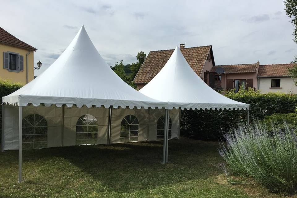 2 tentes garden 5x5m