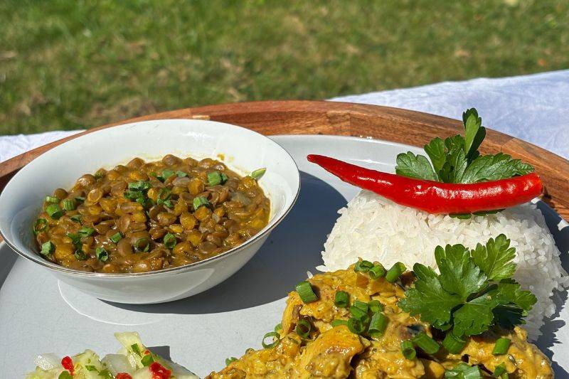 Poulet coco et curry