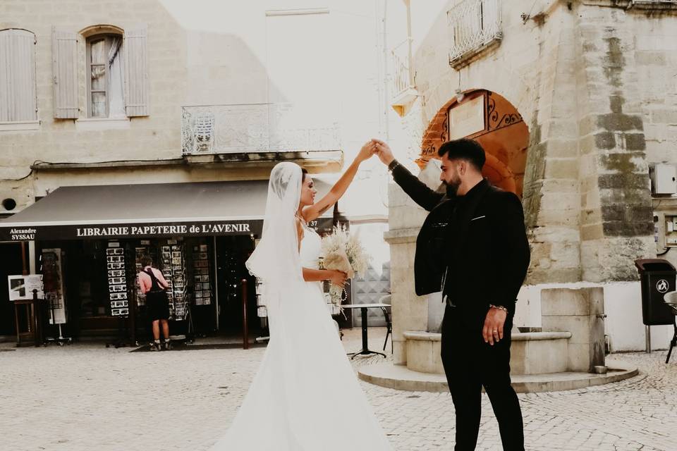 Photo de mariage champêtre