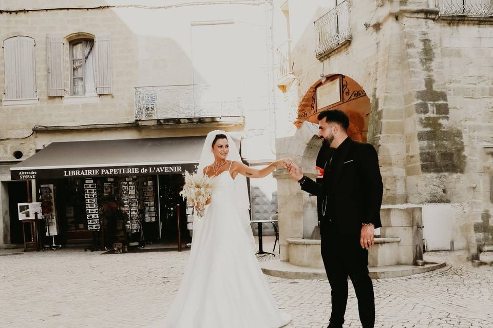 Mariage champêtre dans le sud