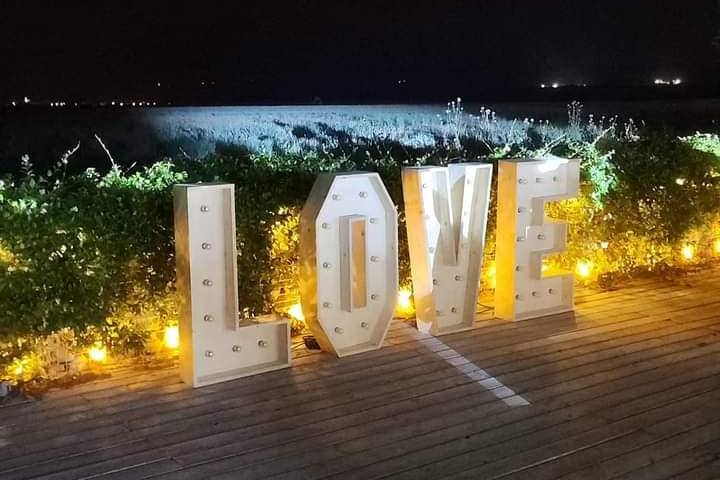 Lettres llumineuses mariage