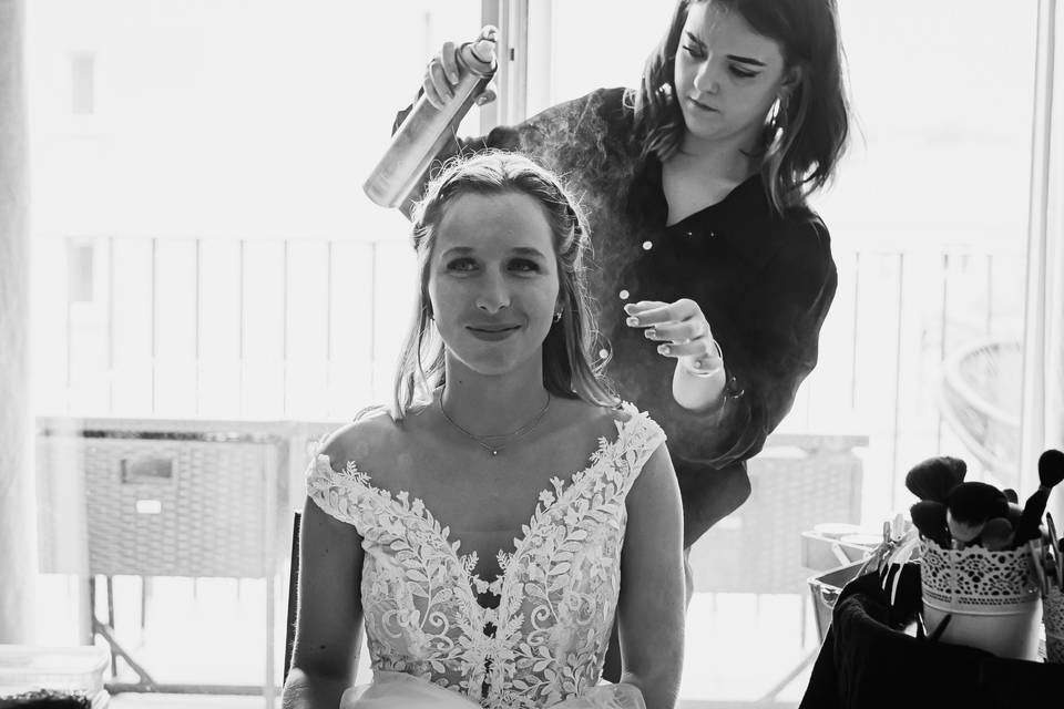 Coiffure + maquillage Mariée