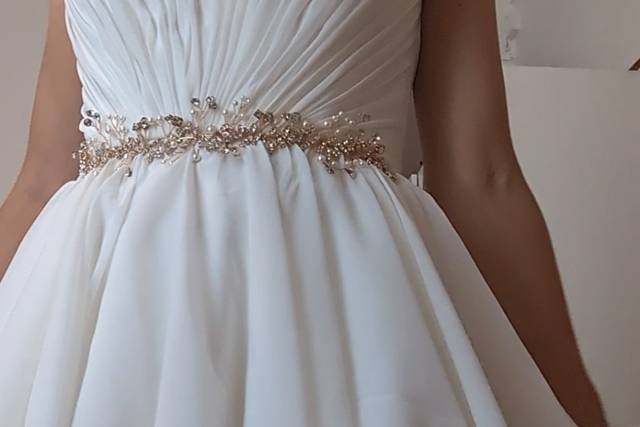 Robe drapée mariage civil