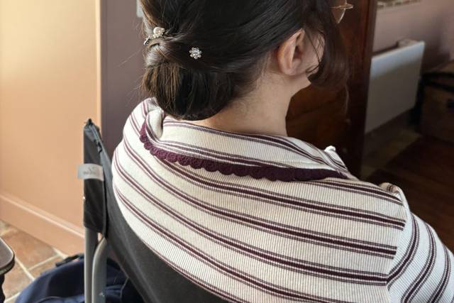 Chignon cheveux fins