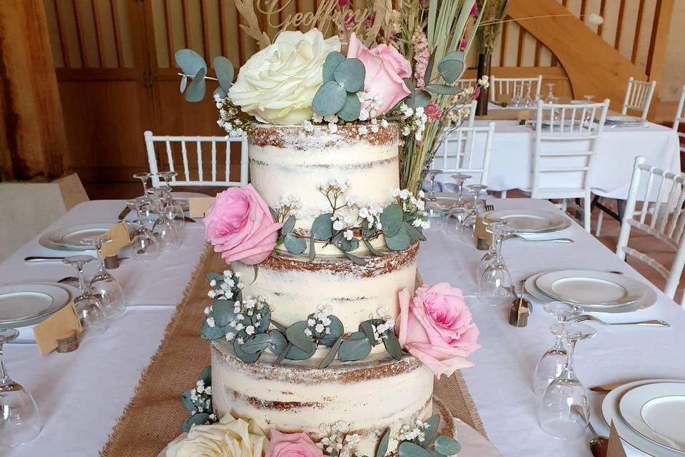 Ombre cake tons beige
