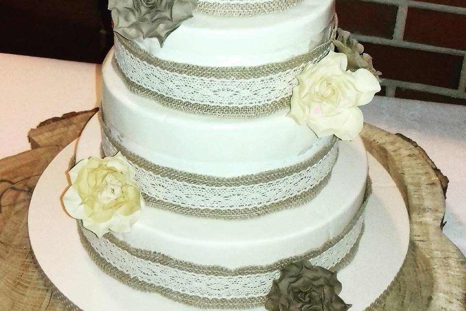 Wedding cake champêtre
