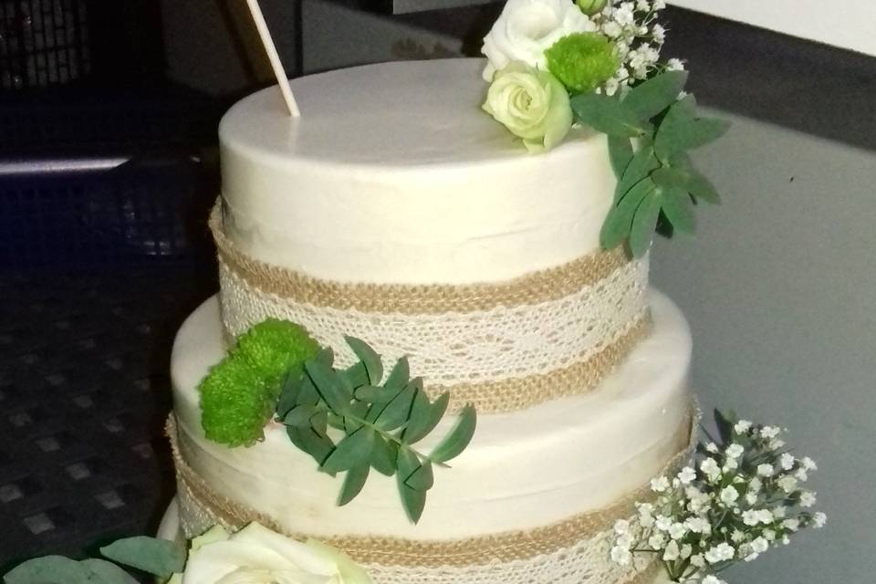 Wedding cake champêtre