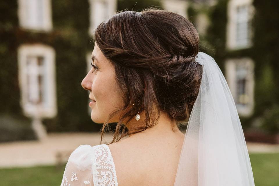 Coiffure mariée bohème