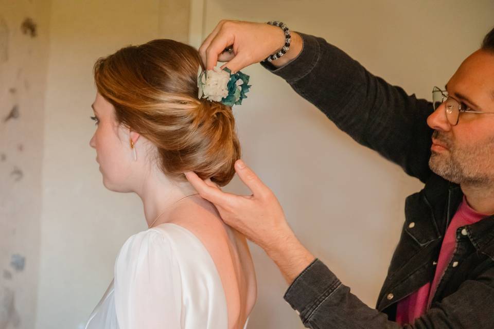 Coiffure mariée classique chic