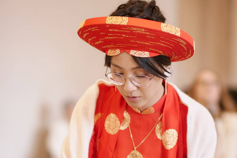 Coiffure mariée vietnamienne