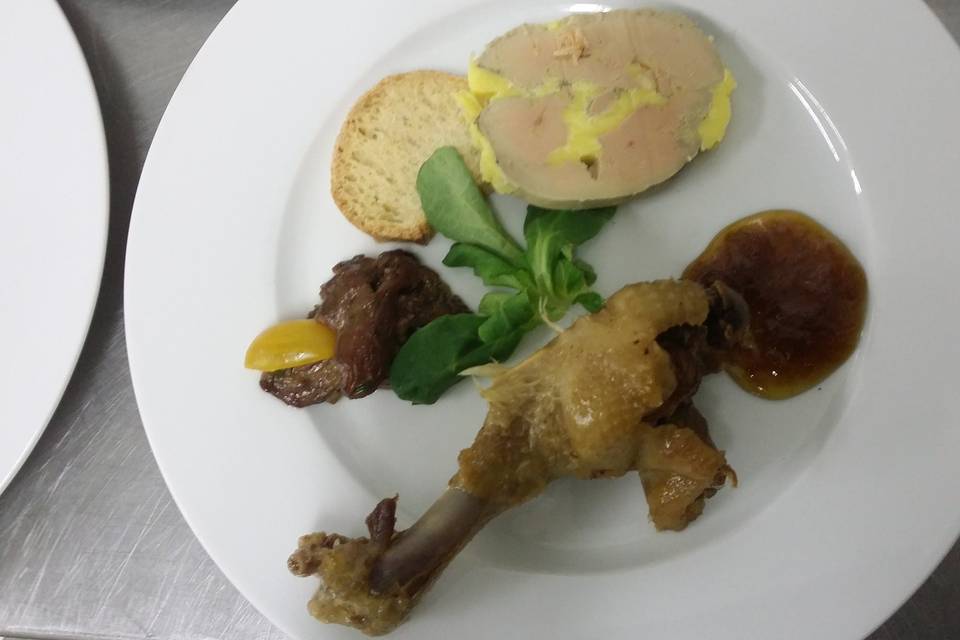 Assiette de trois canard