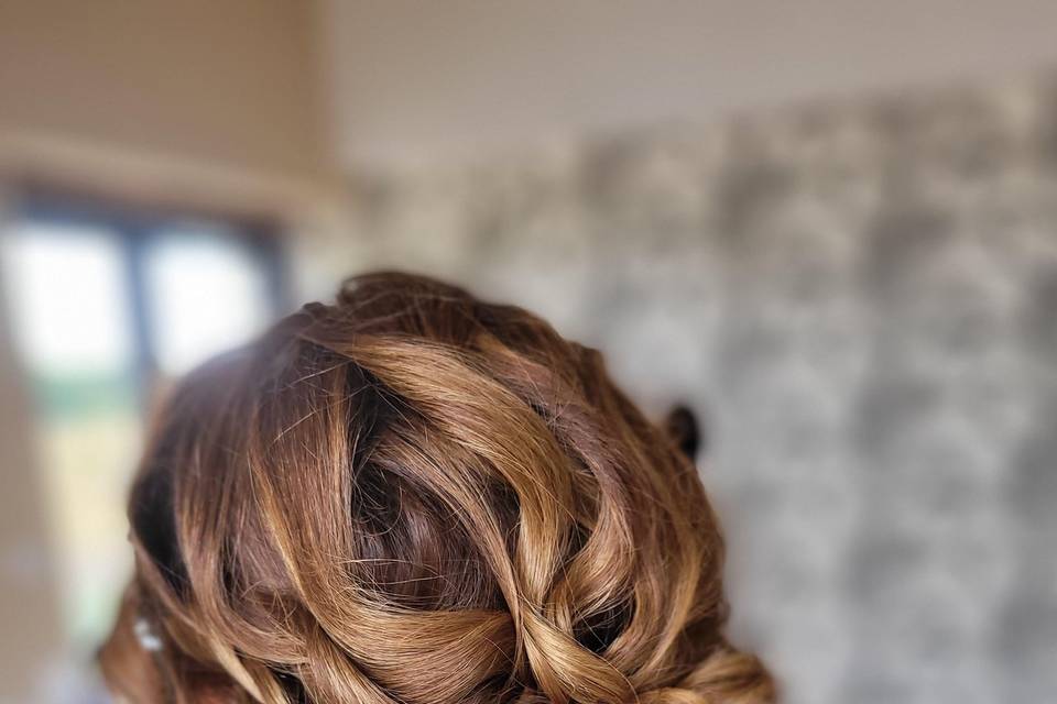 Chignon demoiselle d'honneur