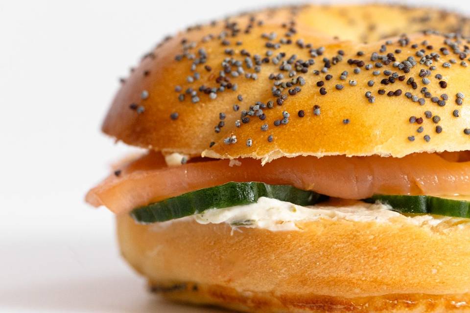 Mini bagel saumon