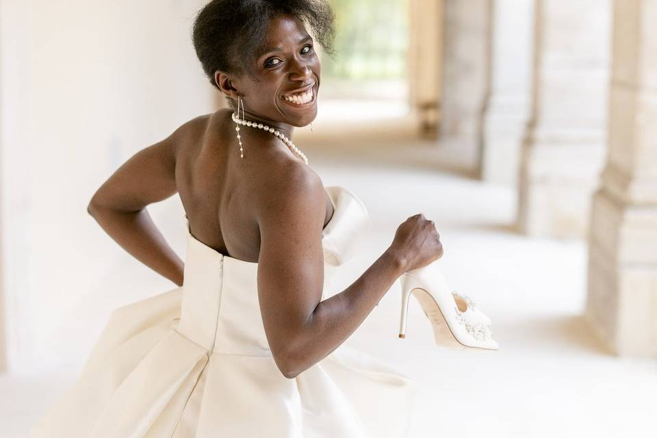 Coiffure de mariée minimaliste