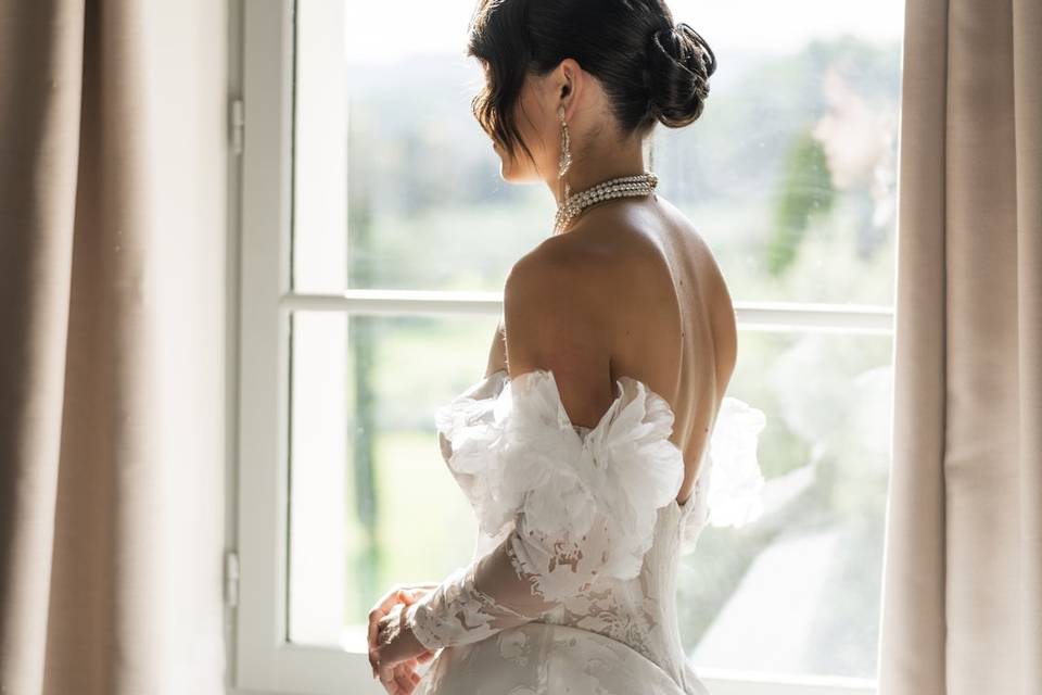 Chignon bas structuré