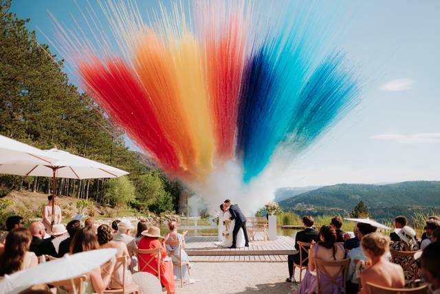 Cérémonie colorée