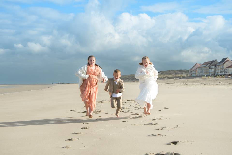 Les pieds dans le sable