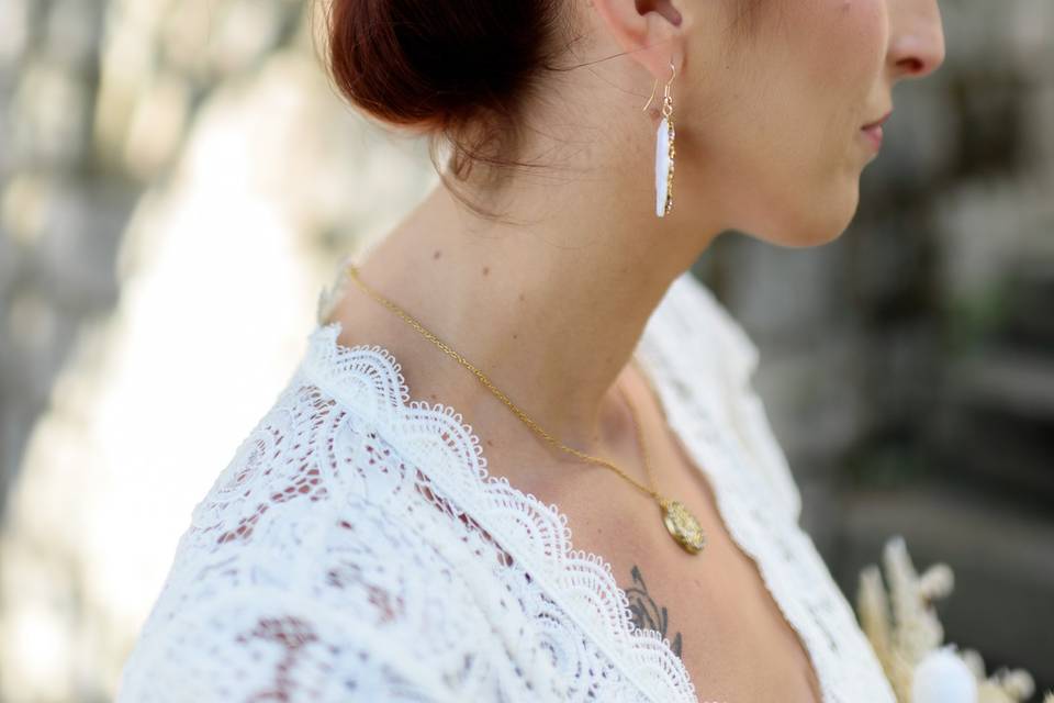 Bijoux de cheveux perlée