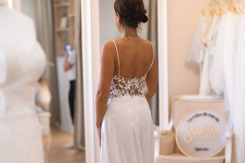 Essayage robe de mariée