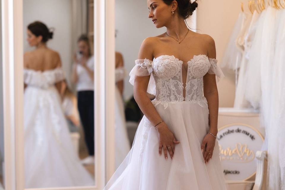 Essayage robe de mariée