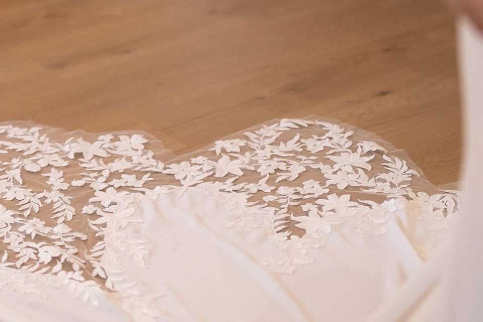 Détails robe de mariée