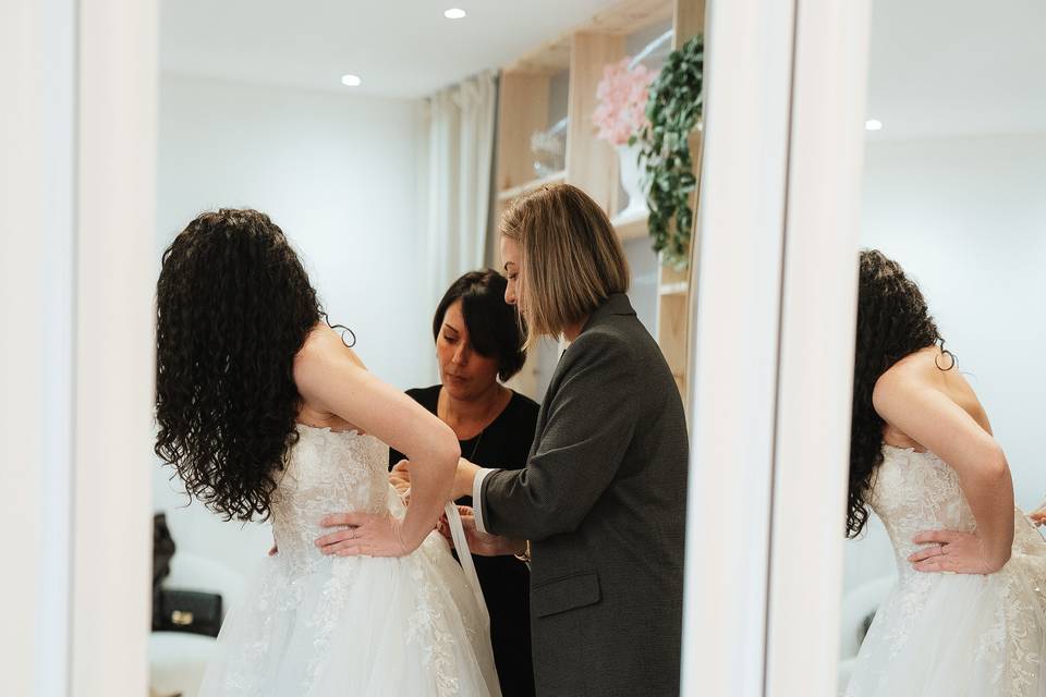Ajustement robe de mariée