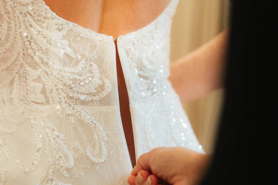 Ajustement robe de mariée