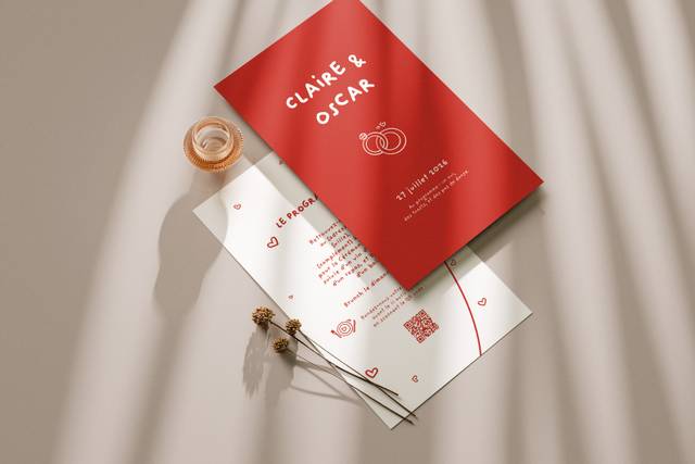 Faire-part plein d'amour