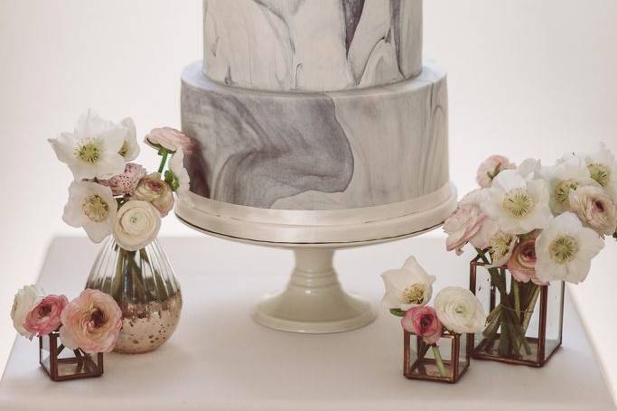 Wedding cake marbré