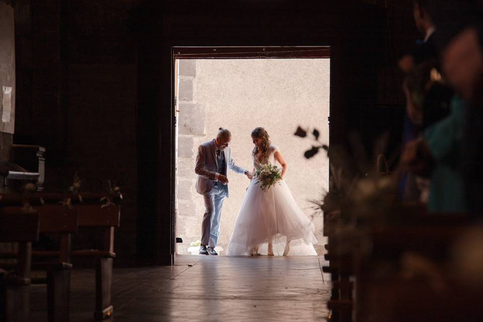 Entrée de la mariée église