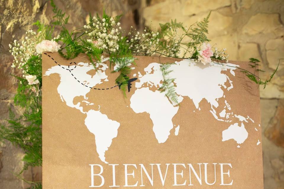 Panneau de bienvenue