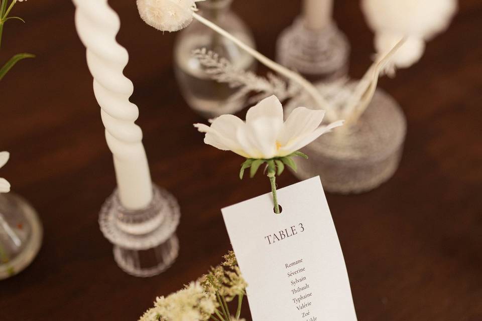 Plan de table mariage