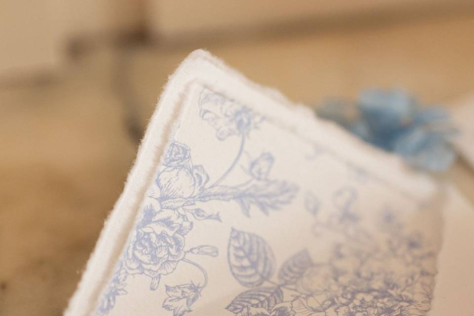 Détail enveloppe personnalisée