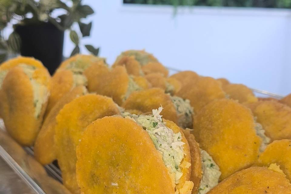 Mini arepas rellenas