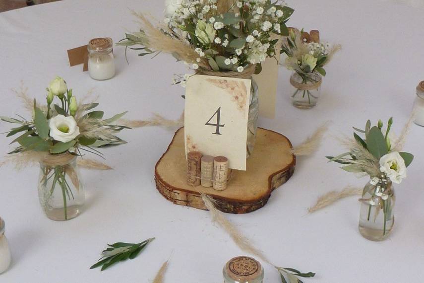 Centre de table minimaliste
