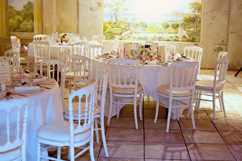 Salle aux fresques mariage