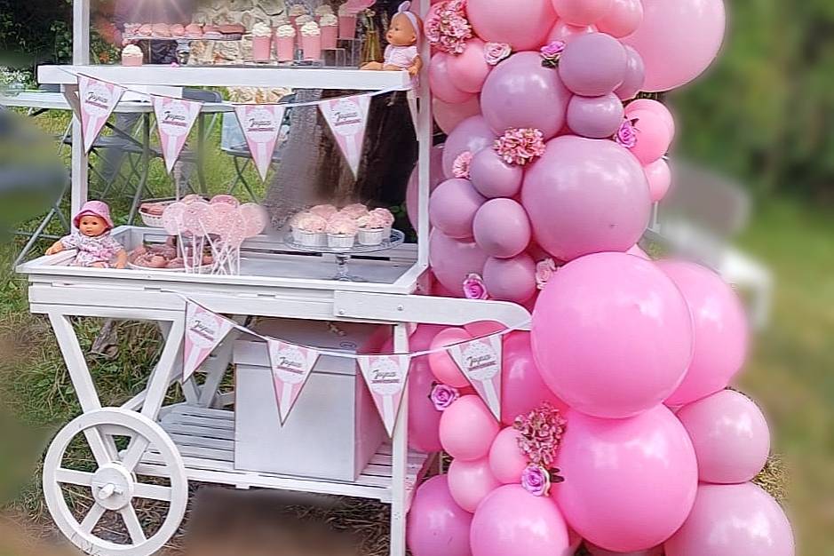Charette bois Candy bar